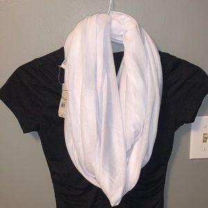 NWT White Infinity Scarf